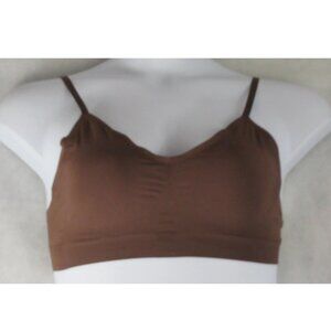 Lauren Ralph Lauren Women's Luxe Smoothing Wireless Bralette, Espresso Brown, XL